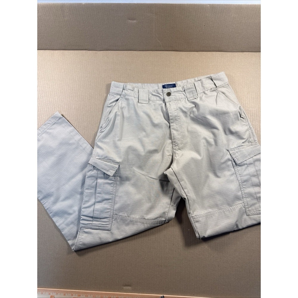 5.11 Tactical Mens Taclical Ripstop‎ Pants Khaki Size 36x36 (Inseam 32)